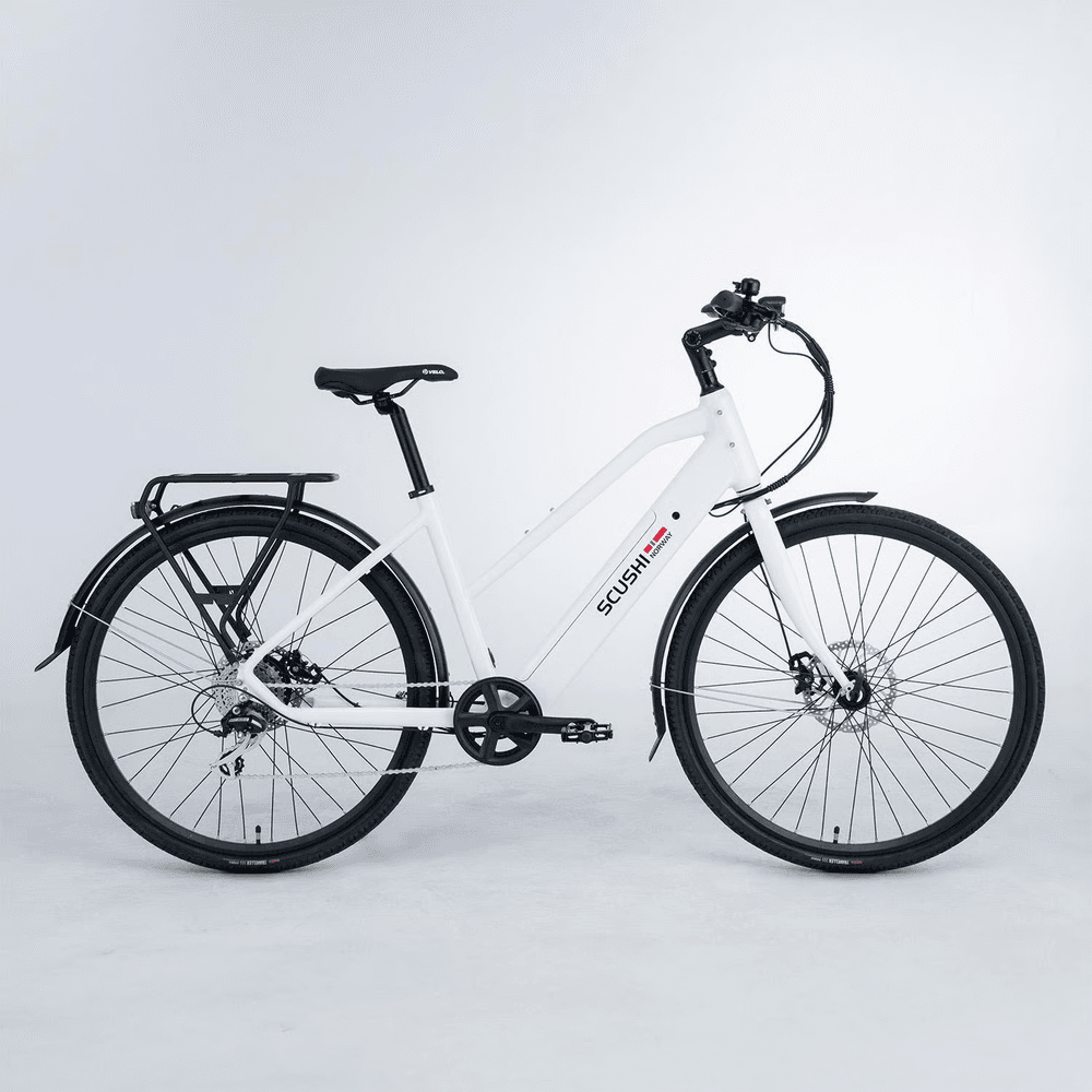 Scushi Norway Universe Elsykkel, hvit, 51cm ramme
