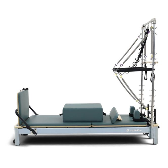 Hovedbilde Pilates reformer inSPORTline Oquiler - grønn/rosa