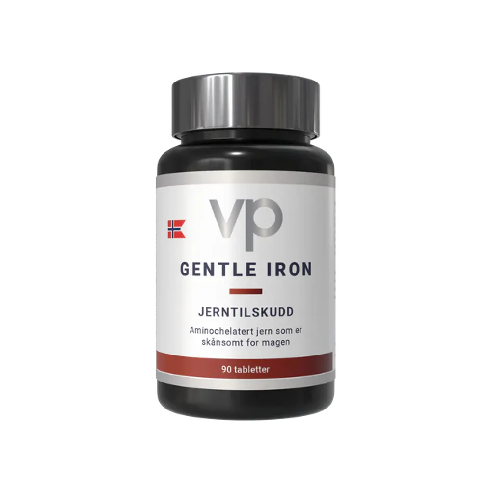 Gentle Iron – aminobundet jern, 90 tabletter
