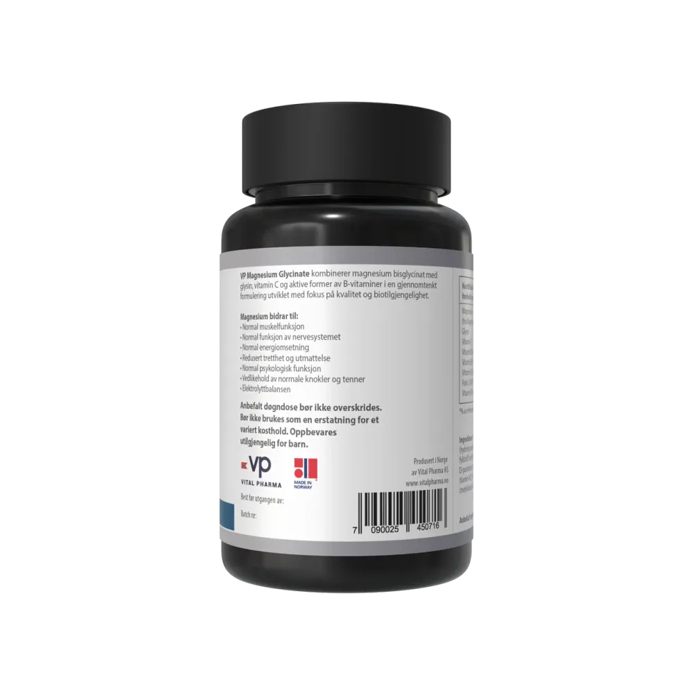 Magnesium Glycinate - 120 kapsler