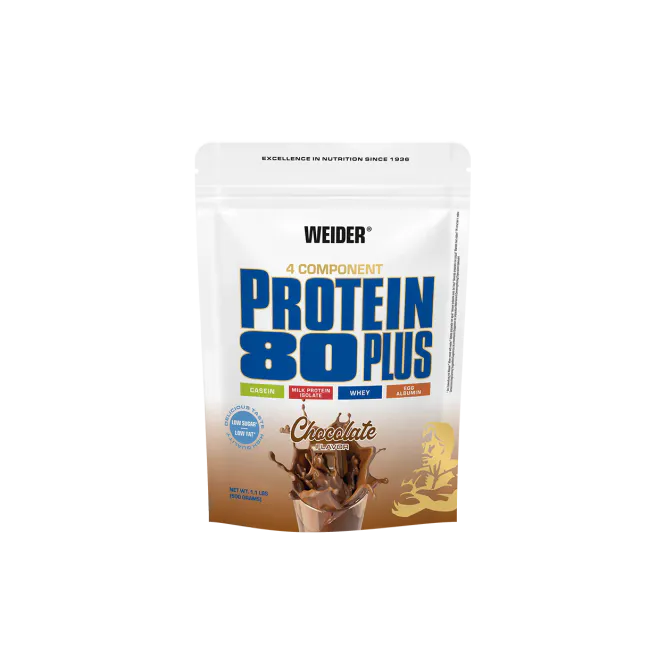Hovedbilde Weider Protein 80 Plus Chocolate firekomponents ...