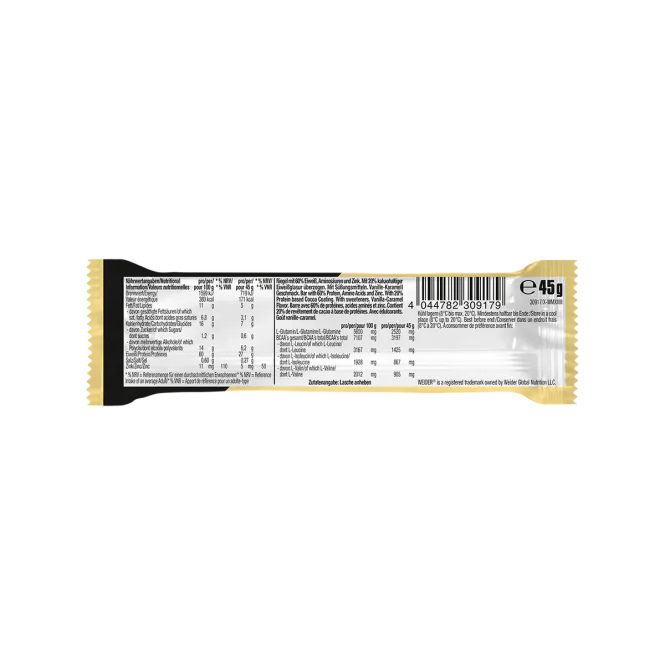 Hovedbilde Weider 60% Protein Bar Vanilla-Caramel - 45 g