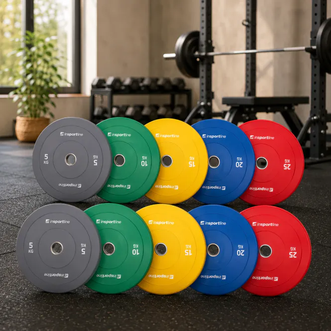 Hovedbilde Vektskivesett Bumper Plates 50 mm inSPORTline Go ...