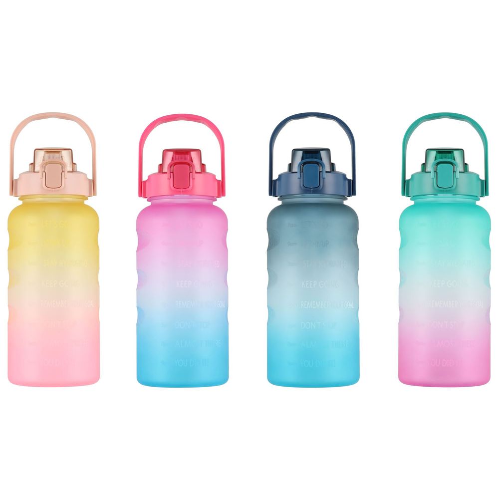 Motivasjons drikkeflaske 2000 ml - Assorterte farger